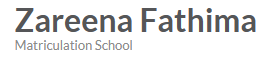 Zareena Fathima School